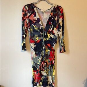 Weston Wear Ruched V-Neck Dress